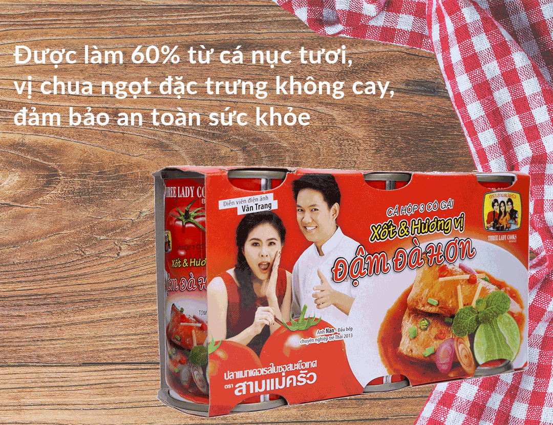 Ba Co Gai 토마토소스 절인 전갱이 통조림 155G (3개입)