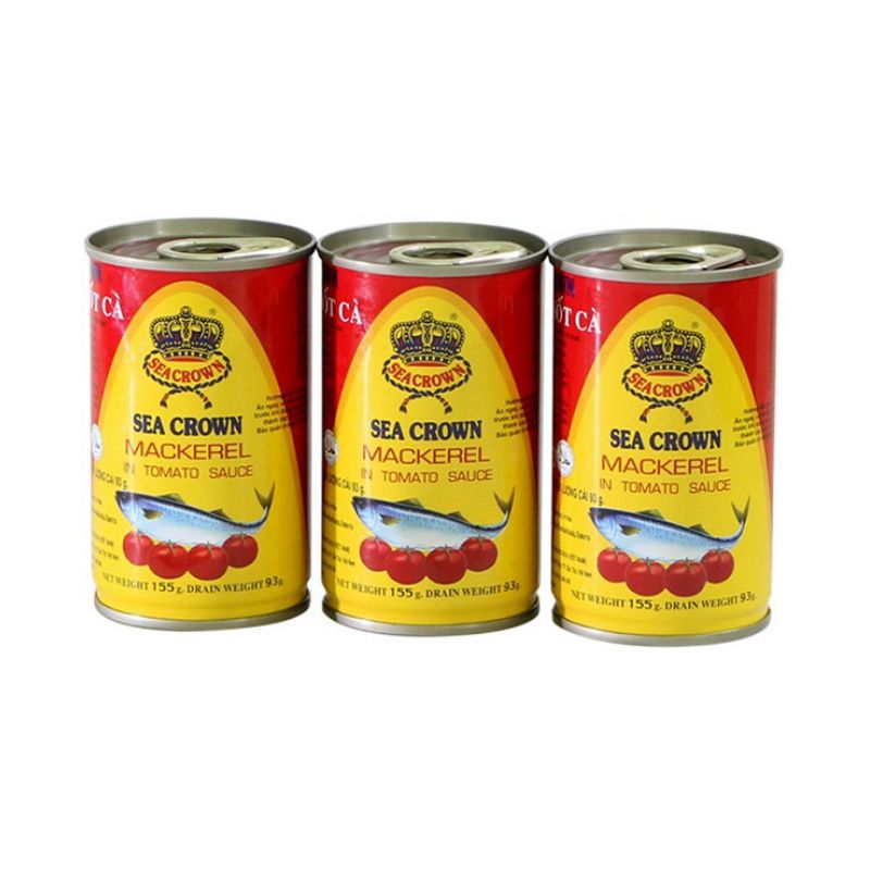 Sea Crown 토마토소스 절인 전갱이 통조림 155G (3개입)