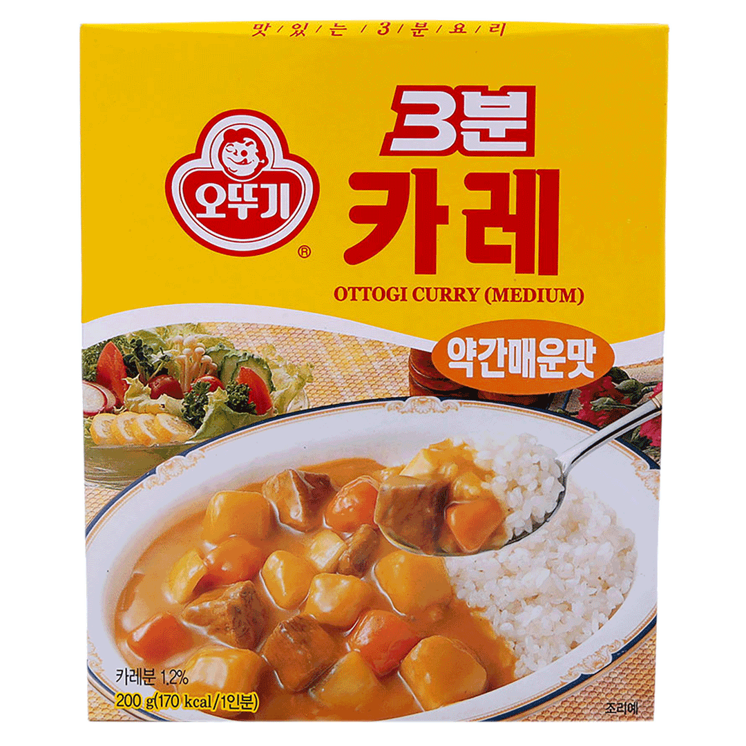 오뚜기 3분 카레 약간매운맛 200G
