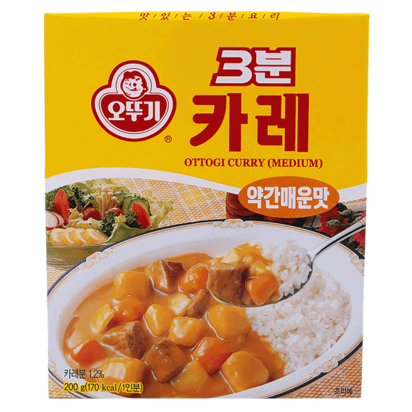 오뚜기 3분 카레 약간매운맛 200G