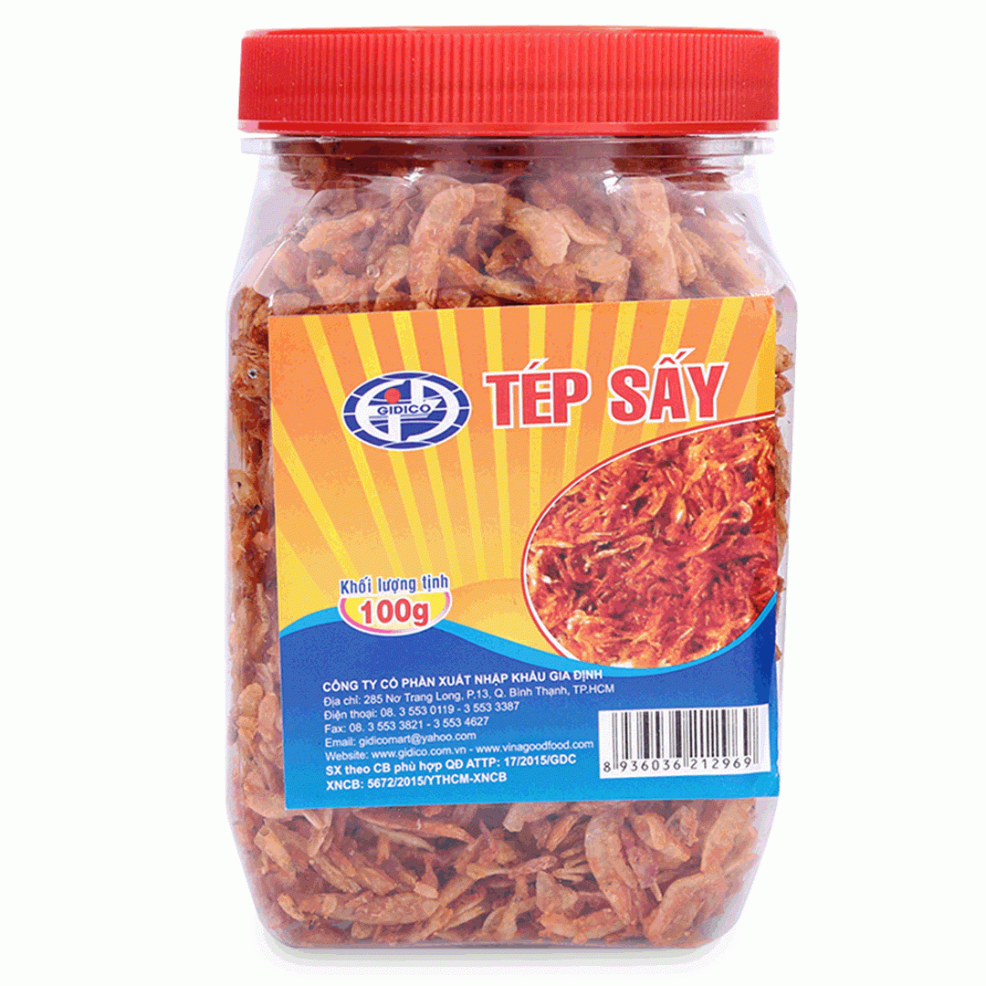 건조한 작은 새우 100G