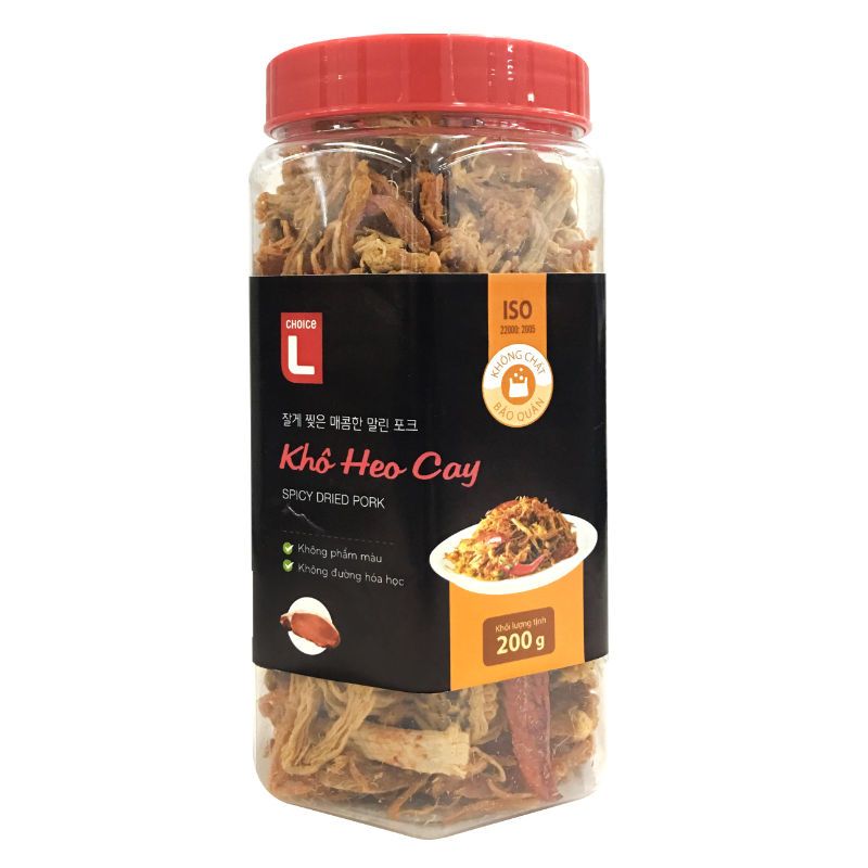 잘게 찢은 매콤한 말린 포크 200G