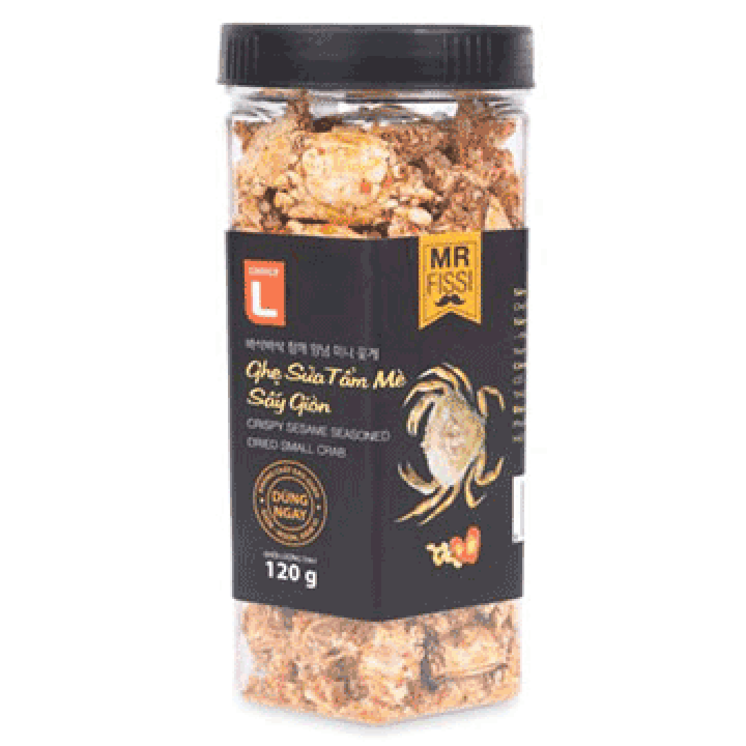 바삭바삭 참깨 양념 미니꽃게(120G)