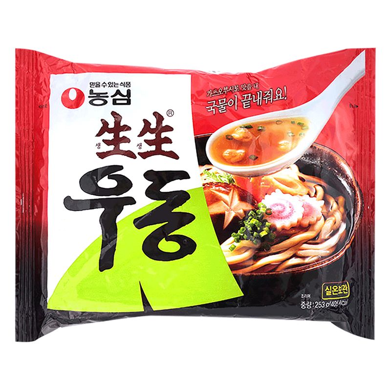 농심 생생우동 봉지 253G