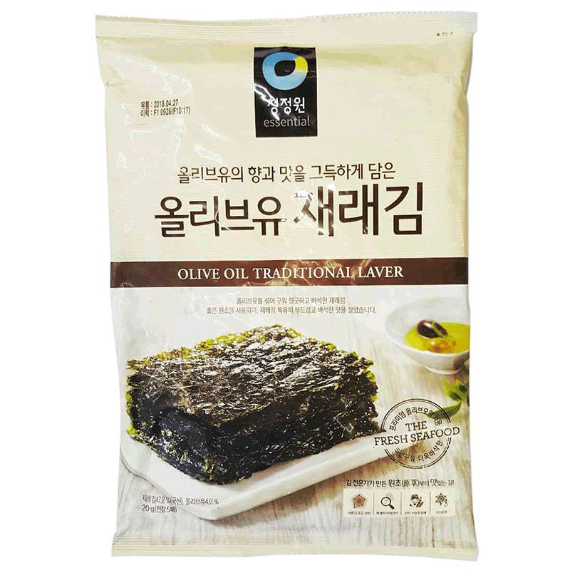 청정원 올리브유 재래김 20G