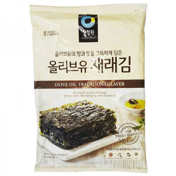 청정원 올리브유 재래김 20G