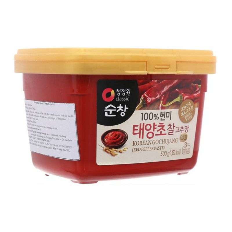 청정원 순창 100% 현미 태양초 찰고추장 500G