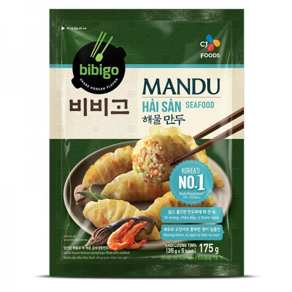 비비고 해물만두 175G