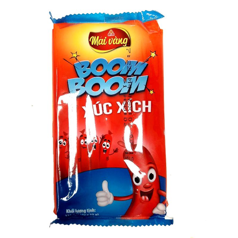 (핫) Vissan Boom Boom 멸균소시지 115G (23Gx5)