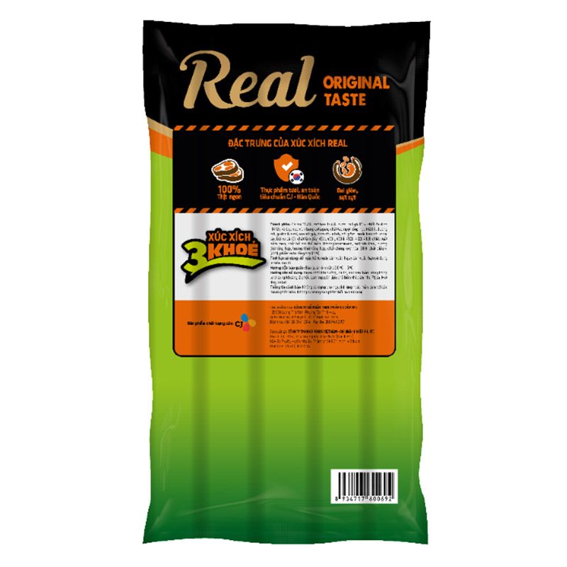 Cau Tre Real 3 Khoe 소시지 무방부제 500G