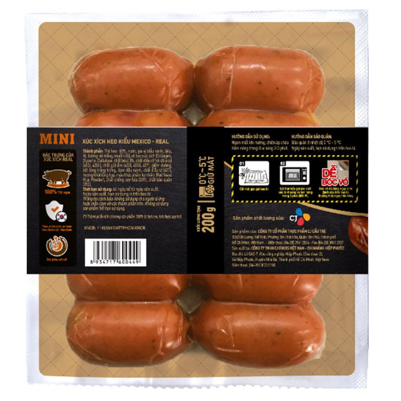 Cau tre Real 멕시코 미니 소시지 200G