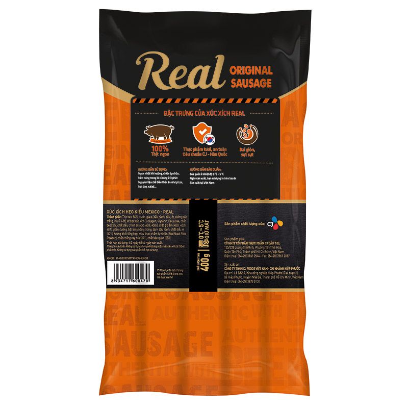 Cau tre Real 멕시코 오리지널 소시지 400G