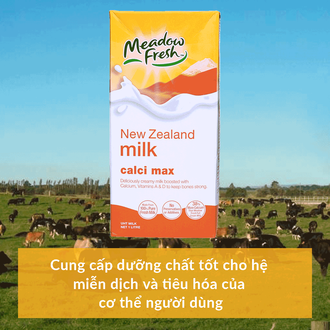 Meadow Fresh 칼슘 멸균우유 1L