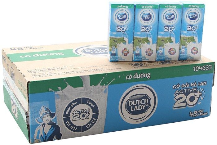 Dutch Lady 가당 멸균우유 180ML (48개입)