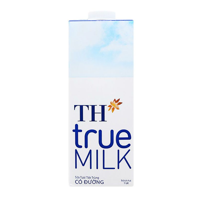 TH True Milk 가당 멸균우유 1L