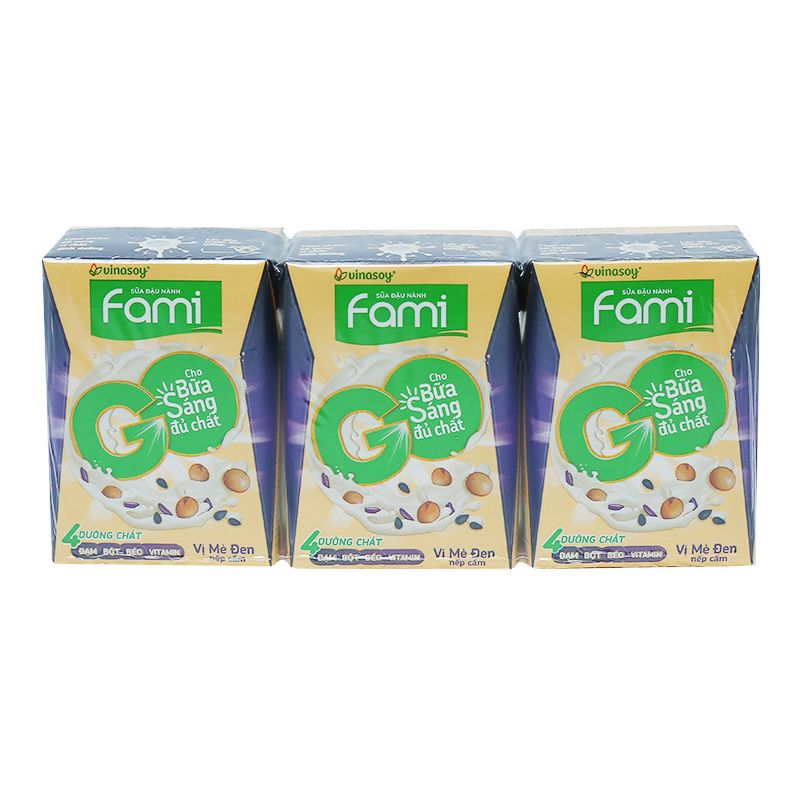 Fami Go 두유 검은깨흑미맛 (200ML x 3개입)