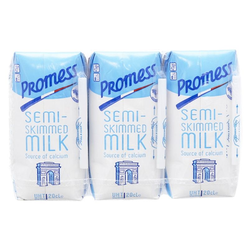 Promess 저지방 멸균우유 (200ML x 6개입)
