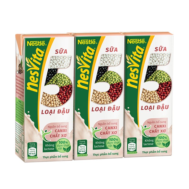 Nesvita 콩 5 가지 우유 180ML