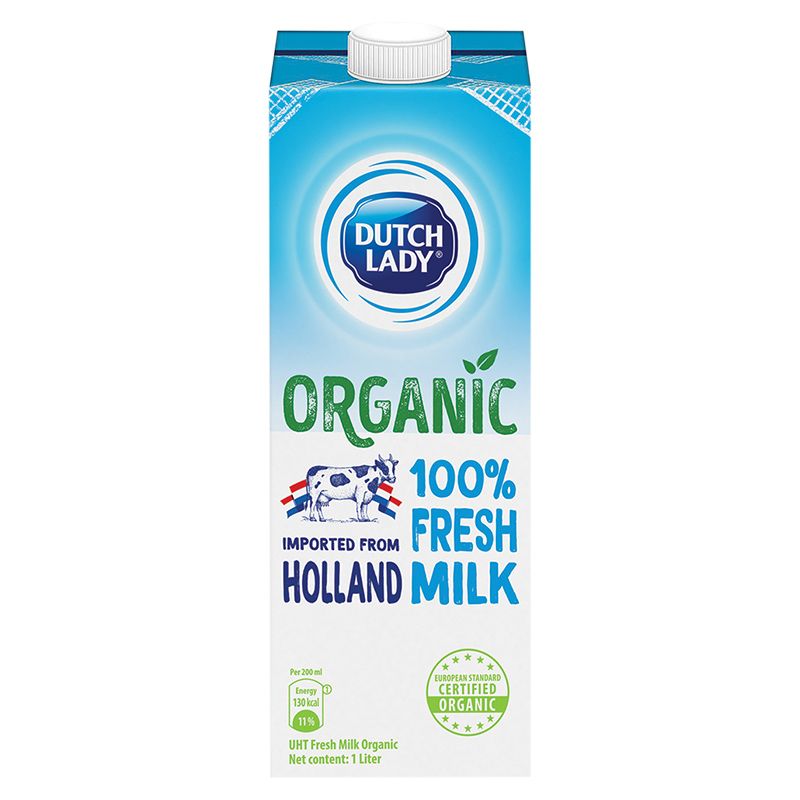 Dutch Lady 유기농 무가당 멸균우유 1L