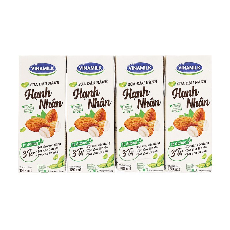 비나밀크 두유 아몬드180ML (4개)