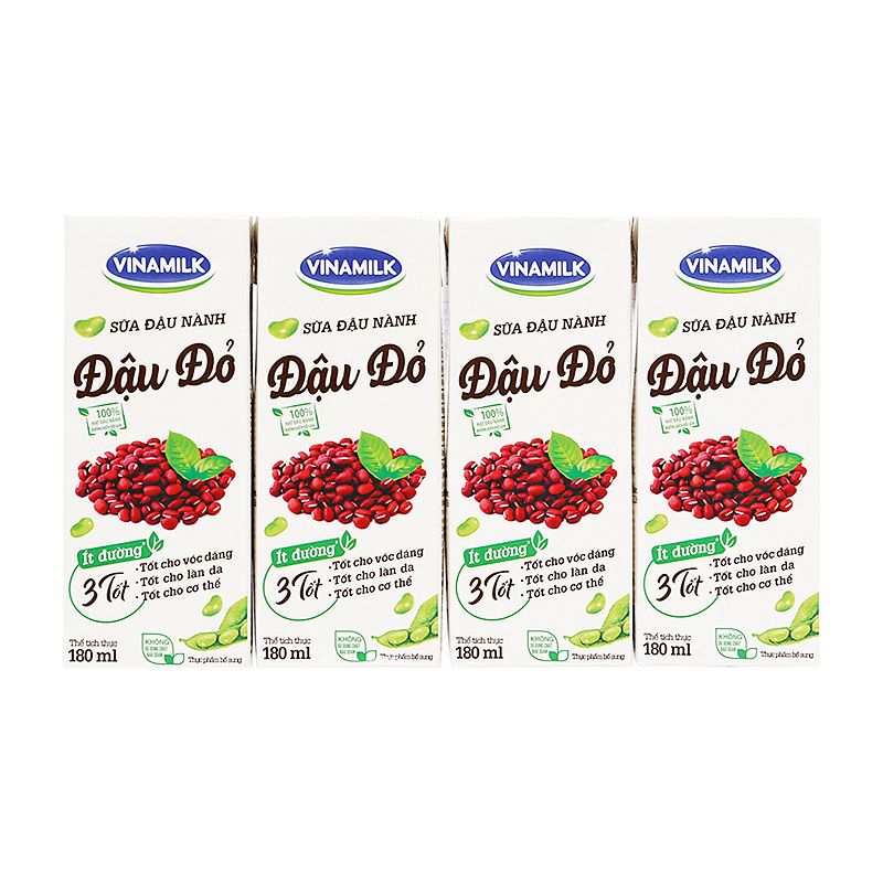 비나밀크 팥 두유 180ML (4개)