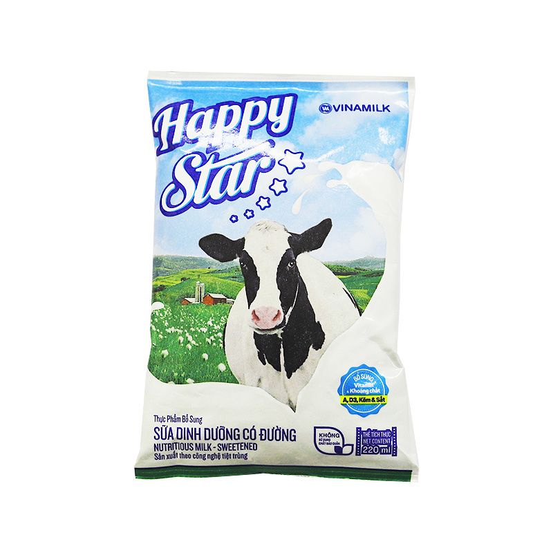 비나밀크 Star 살균우유 설탕있음 220ML