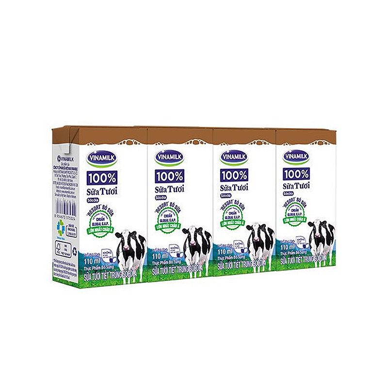 비나밀크 100% 멸균우유 초콜릿맛 110ML (4개입)