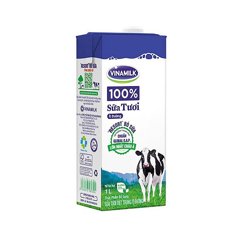 비나밀크 저가당 멸균우유 1L