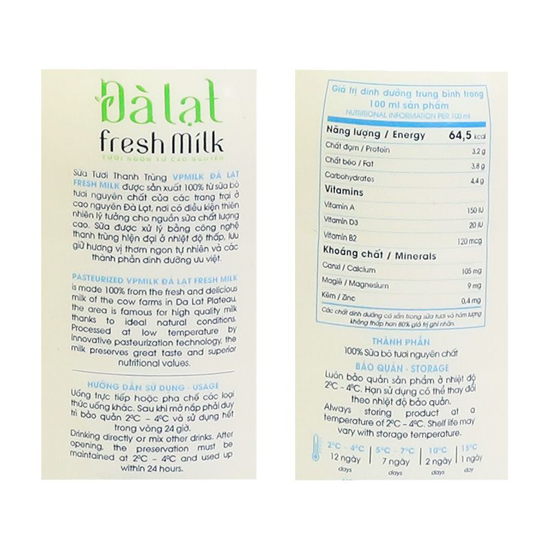 SUA TH.TRUNG VPMILK K.D 200ML