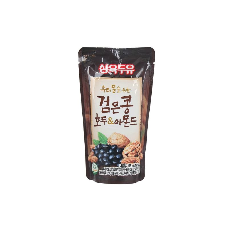 (핫) 검은콩, 호두와 아몬드 두유 195ML