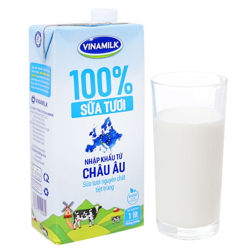 비나밀크 멸균 우유 100% 무가당 1L