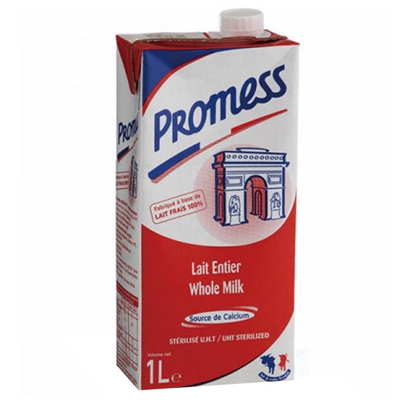 (핫) Promess 전지방 멸균우유 1L