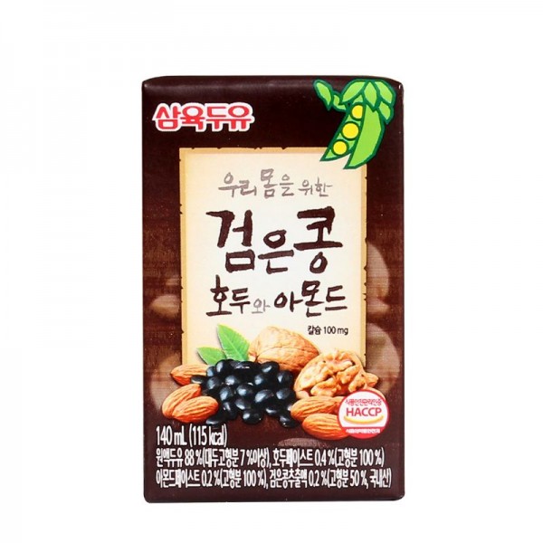 (핫) 검은콩 호두와 아몬드 우유 140ML