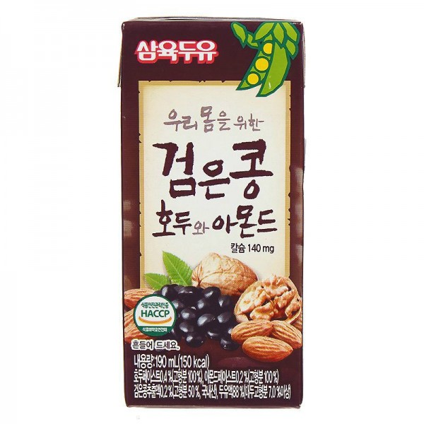 (핫) 검은콩 호두와 아몬드 우유 190ML