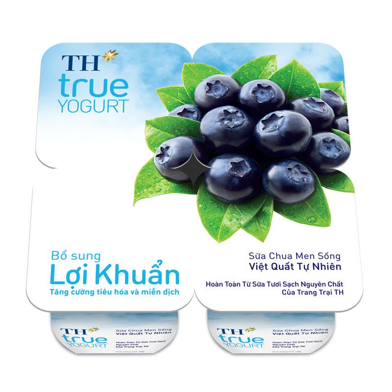 TH True Milk 요거트 블루베리맛 100G (4개입)