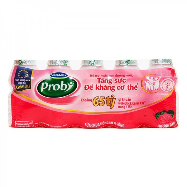 Probi 드링킹 요거트 딸기맛 65ML (5개입) (10개입/2번들 구매시 1개입 증정)