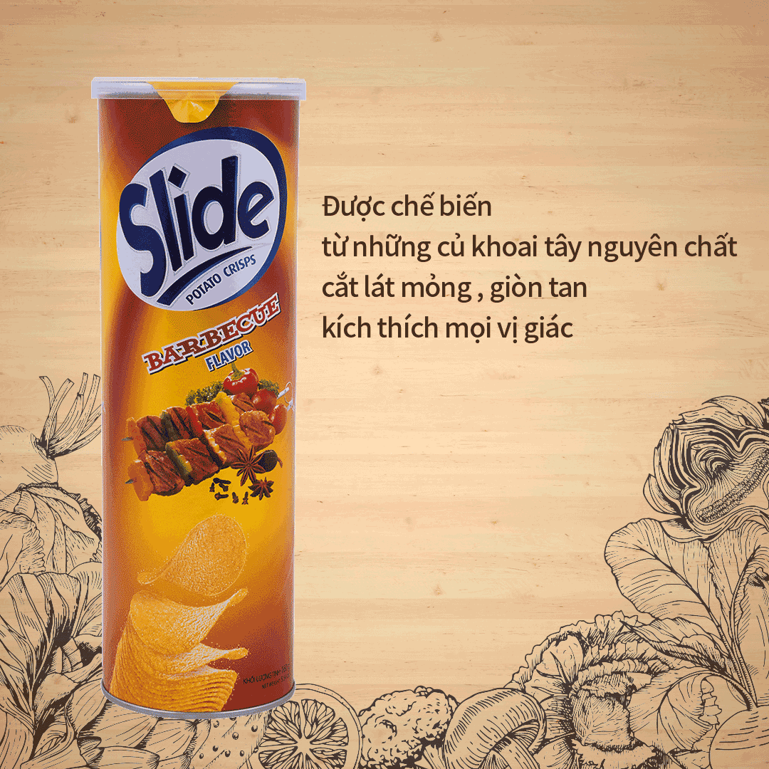 Slide 감자칩 바비큐맛 160G