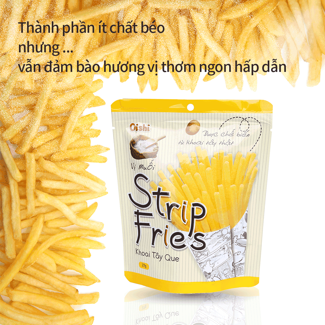 Oishi Strip Fries 감자스틱 소금맛 27G