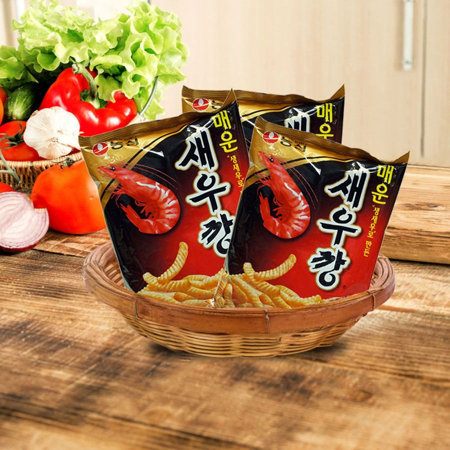 농심 매운 새우깡 90G
