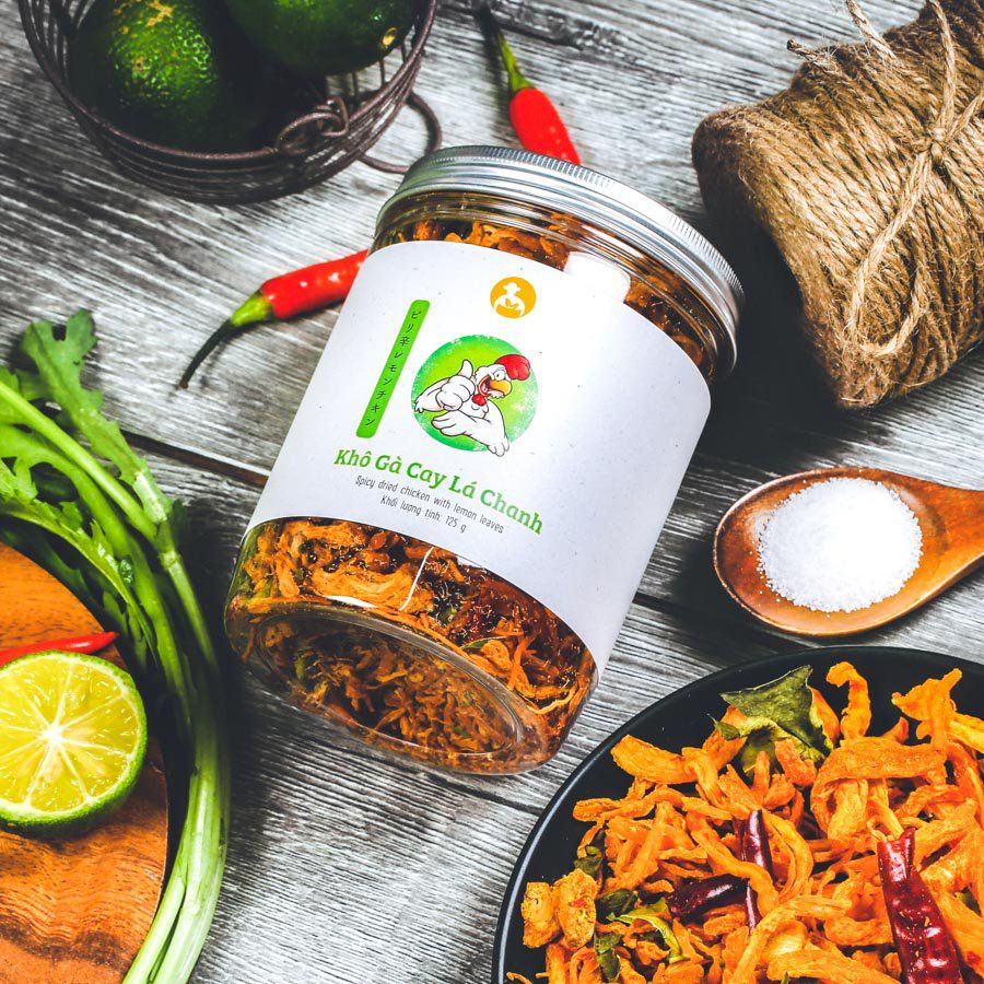 Langfarm 레몬잎 매운 닭고기 육포125G