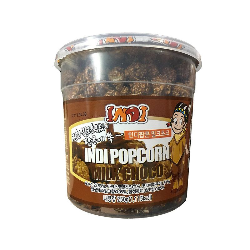 인디팝콘 밀크초코 250G