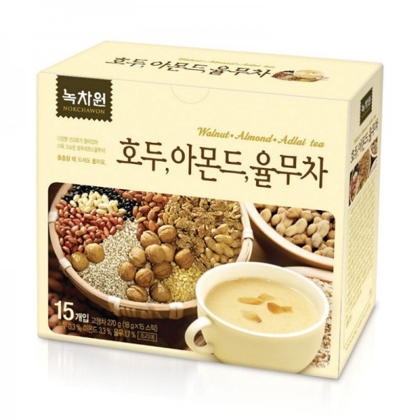 녹차원 호두,아몬드,율무차 270G