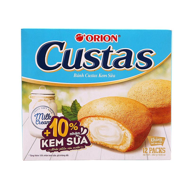 Orion Custas 케이크 밀크 크림맛 276G (12개입)