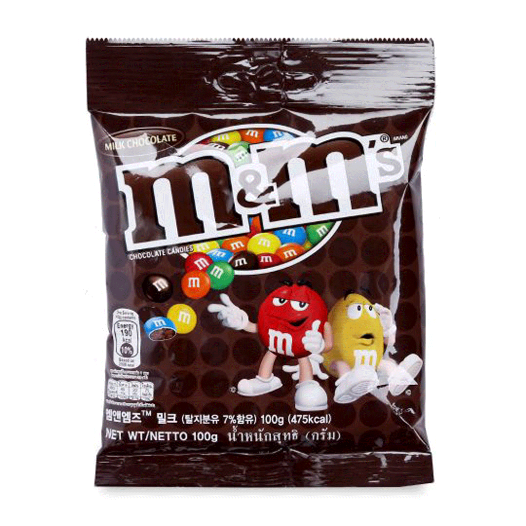 M&M＇s 밀크 초콜릿 캔디 100G