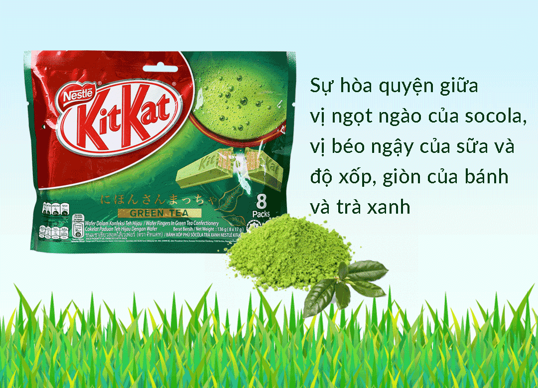 Kit Kat 녹차 초콜릿 (17G x 8개입)