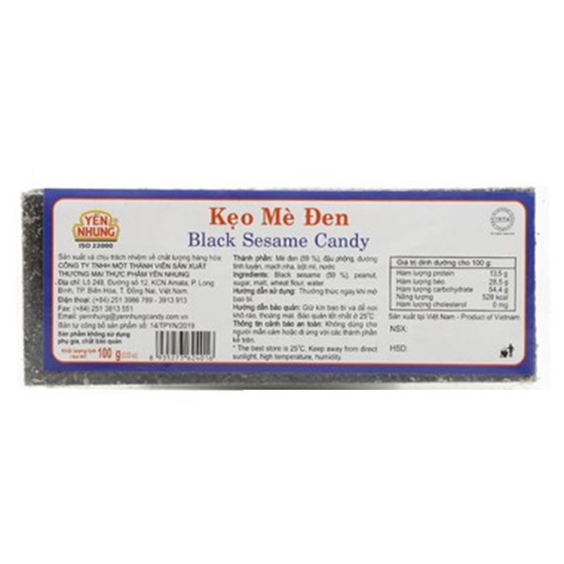 Yen Nhung 흑참깨 사탕 100G