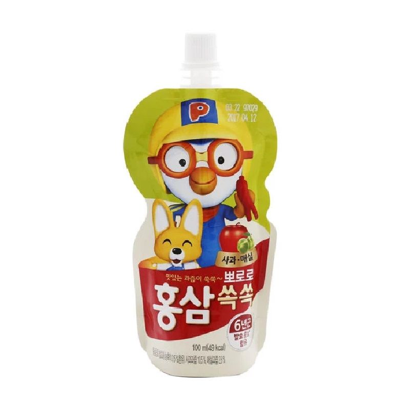 뽀로로 홍삼음료 사과 100ML