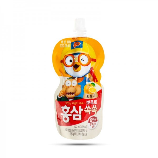 뽀로로 홍삼음료 오렌지 100ML