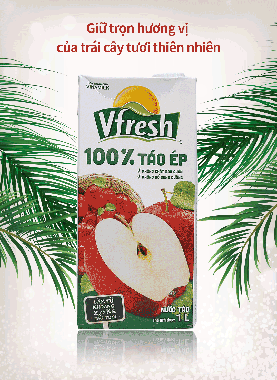 Vfresh 100% 사과 주스 1L