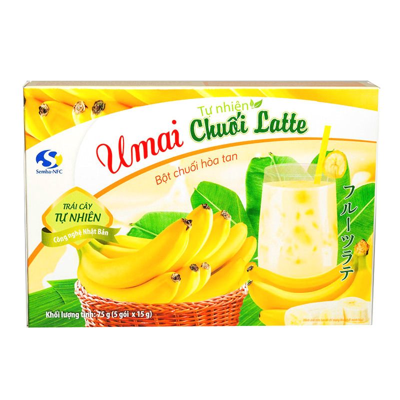 BOT CHUOI LATTE 15G X 5 GOI